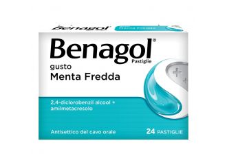 Benagol pastiglie gusto menta fredda 24 pastiglie in blister pvc/pvdc/al