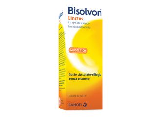 Bisolvon linctus 4 mg/5 ml sciroppo gusto cioccolato-ciliegia