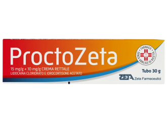 Lidocaina cloridrato e idrocortisone acetato zeta 15 mg/g + 10 mg/g crema rettale