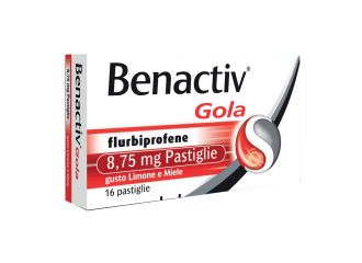 Benactiv gola 16 pastiglie limone/miele