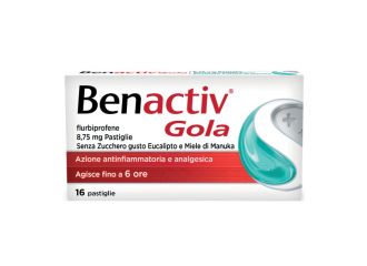 8,75 mg pastiglie senza zucchero gusto eucalipto e miele di manuka 16 pastiglie in  blister pvc/pvdc/al