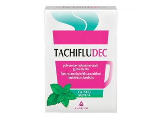 Tachifludec polvere per soluzione orale gusto menta.