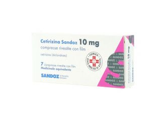 Cetirizina sandoz 10 mg compresse rivestite con film