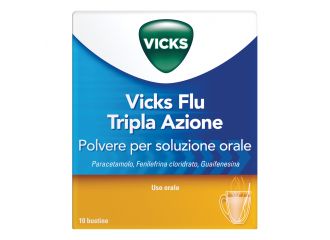 Vicks flu tripla azione polvere per soluzione orale