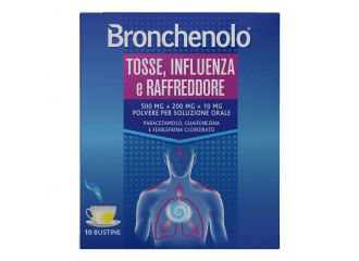 Nirolex flu tripla azione 500 mg + 200 mg + 10 mg polvere per soluzione orale