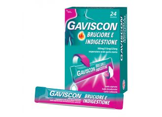 Gaviscon bruciore e indigestione 500mg/213mg/325mg sospensione orale gusto menta