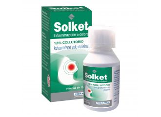 Solket infiammazione e dolore 1,6% collutorio.