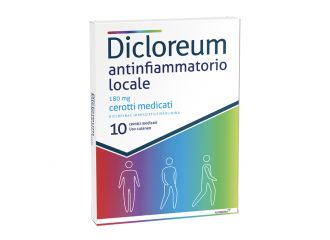Dicloreum antinfiammatorio locale 180 mg cerotti medicati