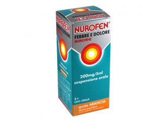 200 mg/5 ml sospensione orale gusto arancia senza zucchero flacone da 100 ml con siringa dosatrice