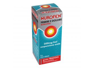 200 mg/5 ml sospensione orale gusto fragola senza zucchero flacone da 100 ml con siringa dosatrice