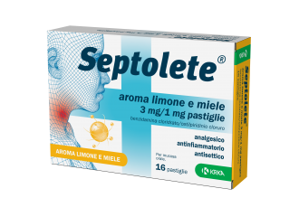 Septolete aroma limone e miele 3 mg/1 mg pastiglie