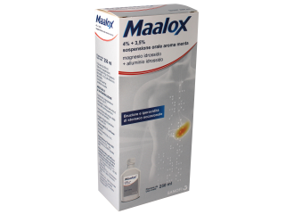 Maalox 4% + 3,5% sospensione orale aroma menta