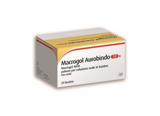 Macrogol aurobindo 10 g polvere per soluzione orale in bustine