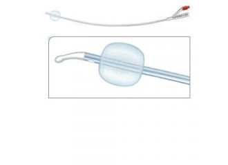 Catetere vescicale foley brillant plus aquaflat maschile a permanenza punta tiemann 1 foro laterale in silicone 100% con palloncino diametro ch20 1 pezzo