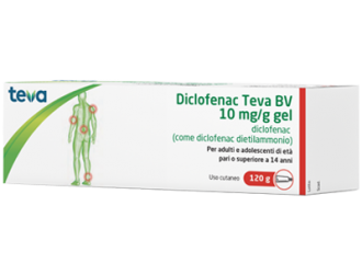 Diclofenac gel 10mg/g 120gteva