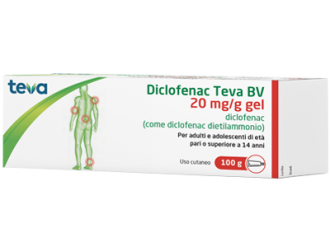 Diclofenac gel 20mg/g 100gteva