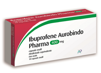 Ibuprofene aurobindo pharma 400 mg capsule molli  medicinale equivalente