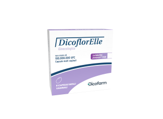 Dicoflorelle ginec 100000000 cfu capsule vaginali molli 6 capsule in blister pvc/pvdc/al/diofan