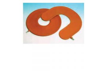 Cuscino antidecubito pneumatico in gomma rossa. larghezza della ciambella 45cm