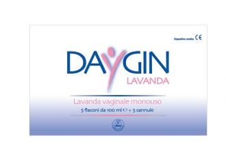 Daygin lavanda vaginale 5 flaconi da 100 ml + 5 cannule