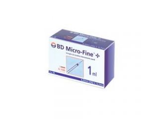 Siringa per insulina becton dickinson 1 ml 100 ui ago 29 gauge 30 pezzi