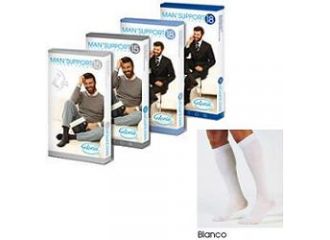Man support 18 cotone gambaletto 18 bianco 3