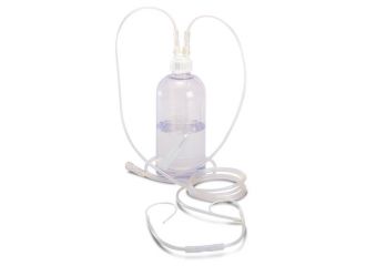 Kit completo per ossigenoterapia, gorgogliatore con occhiali