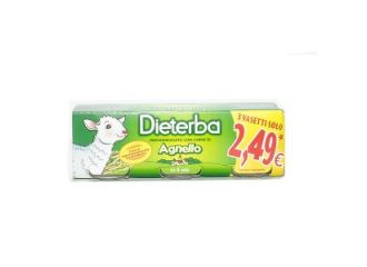 Dieterba omogeneizzato agnello 3 pezzi 80 g