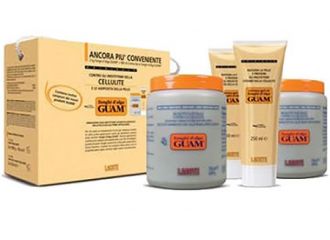 Guam fanghi d'alga doppia convenienza con fanghi d'alga guam 2 x 1 kg + crema gel 2 x 250 ml