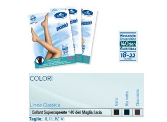 Sauber collant 140 denari super coprente microrete cioccolato 2 linea classica