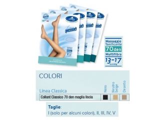 Sauber collant 70 denari maglia liscia nero 5 linea classica