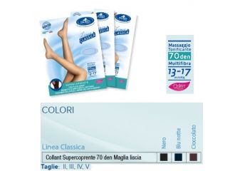 Sauber collant 70 denari super coprente maglia liscia cioccolato 2 linea classica