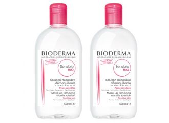 Sensibio h2o soluzione micellare detertegente 500ml + struccante pelle sensibile 500 ml
