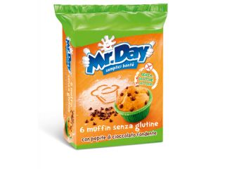 Mr day muffin senza glutine con pepite di cioccolato fondente 6 x 42 g