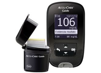 Kit glucometro accu-chek guide mg/dl + pungidito fastclix