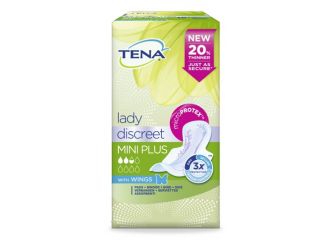 Pannolone sagomato tena discreet mini plus wings 16 pezzi