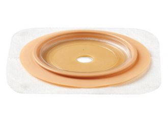 Placca natura+ piana ritagliabile in idrocolloide stomahesive e cerotto poroso flangia 57 mm 5 pezzi