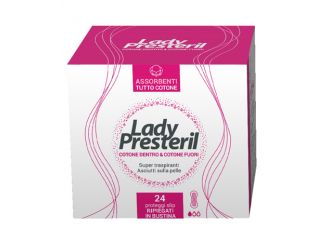 Lady presteril cotton power proteggi slip pocket anatomici rripiegati promo 24 pezzi