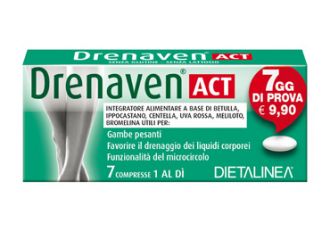 Drenaven act 7 days 7 compresse dietalinea