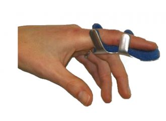 Stecca per frattura dita a ranetta farmasplint misura media in alluminio modellabile con imbottitura in spugna poliuretanica antiallergica radiotrasparente 8,5 cm 1 pezzo