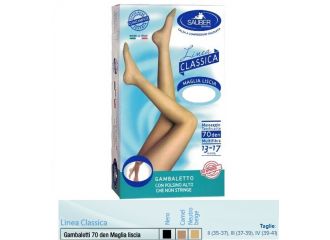 Sauber gambaletto maglia liscia 140 denari nero 4