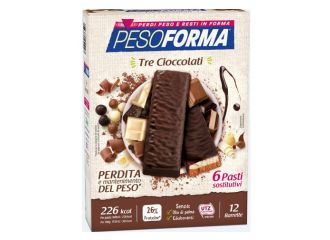 Pesoforma barr 3 cioccolati 372 g