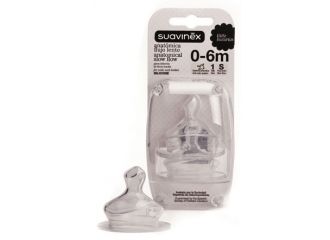 Suavinex tettarella anatomica in silicone 1s 2 pezzi