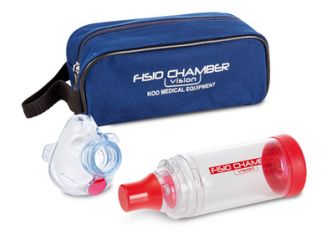 Fisiochamber vision plus camera di inalazione con boccaglio e maschera periatrica