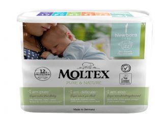Pannolini moltex pure & nature new born 2-4 kg taglia 1 22 pezzi