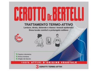 Dr bertelli cerotto termo-attivo 3 pezzi