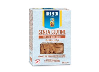 De cecco fusilli n34 lenticchie rosse 250 g