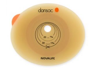 Placca per colo ileo ed urostomia dansac novalife2 70mm ritaagliabile 10-62