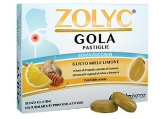 Zolyc gola miele/limone senza zuccheri 36 pastiglie