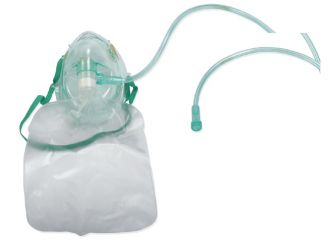 Mascherina con ossigeno con reservoir